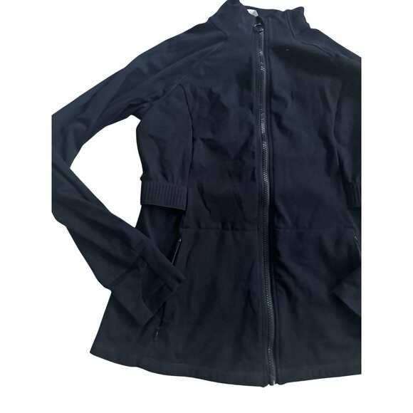 FABLETICS Black Zip Track Jacket Size Medium - Picture 5 of 6